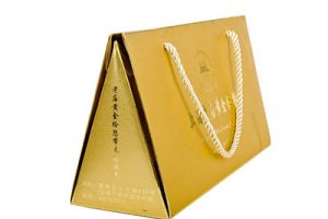 金银首饰手提袋 金卡磨砂配金绳