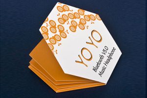 展会六边形宣传小册子 异形彩卡折页