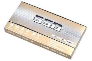 土豪金M.2 SATA / PCIe 固态硬盘包装盒 英文版 含多合一透明内托