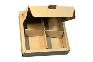 四个装月饼牛皮纸包装盒 环保内托