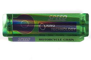 自行车链条包装盒 加厚镭射银卡