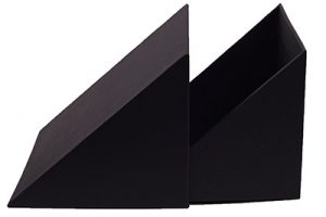 异形包装盒 三角形礼盒 黑卡面纸表面烫金效果 裱1200G优质灰板