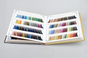 高级绣花纱线样品册 服装材料样品展示册